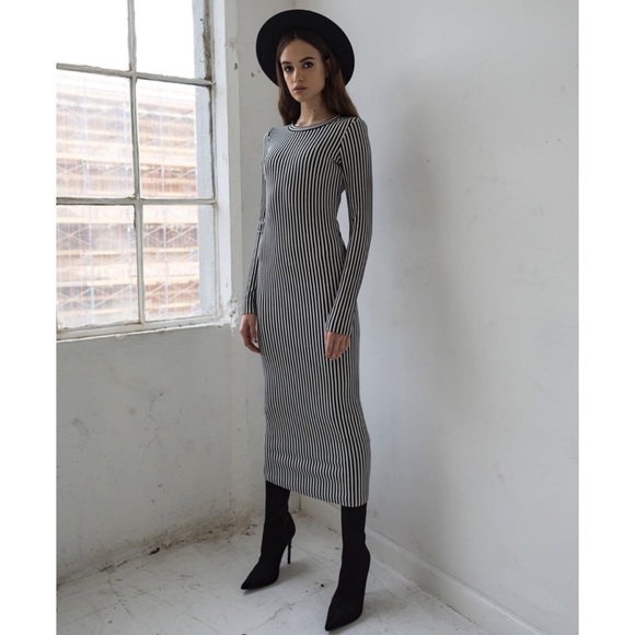 The Range Bound Striped Midi Dress - Picture 2 of 8